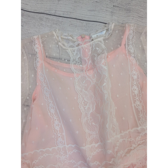 10 Trish Scully Lace Overlay Dress - Picture 2 of 7